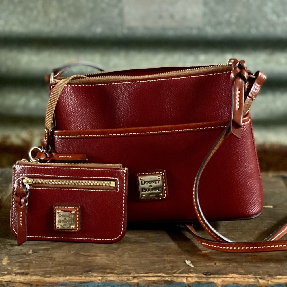 Dooney small crossbody with coin purse. Excellent condition
